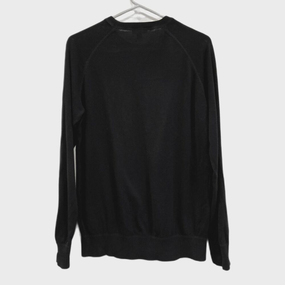 COS Black 100% Cotton Crewneck Pullover Sweater Top Women's Size Small - Picture 6 of 10